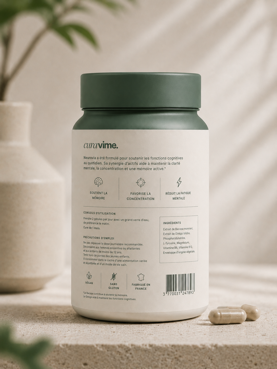 NEUROVIA - Clarté mentale & Mémoire active