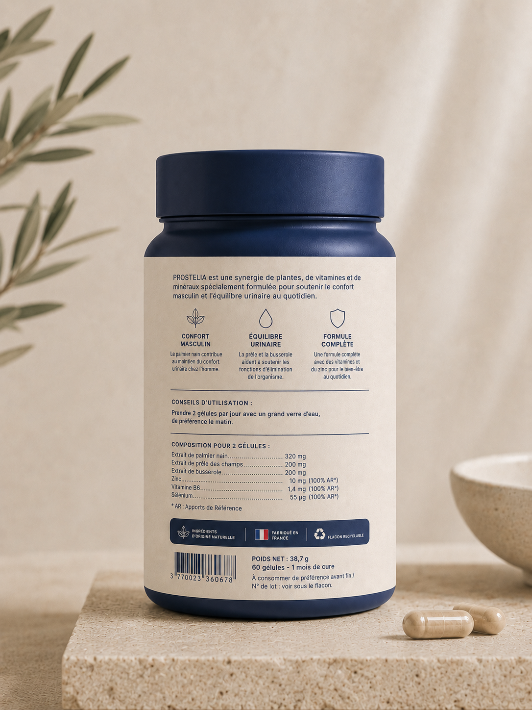 PROSTELIA  - Confort masculin & Équilibre urinaire